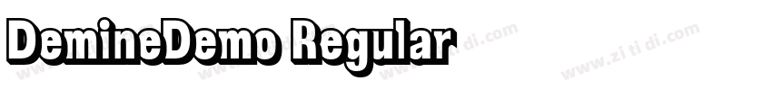 DemineDemo Regular字体转换